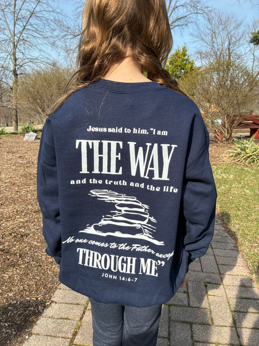 “John 14:6-7” crewneck