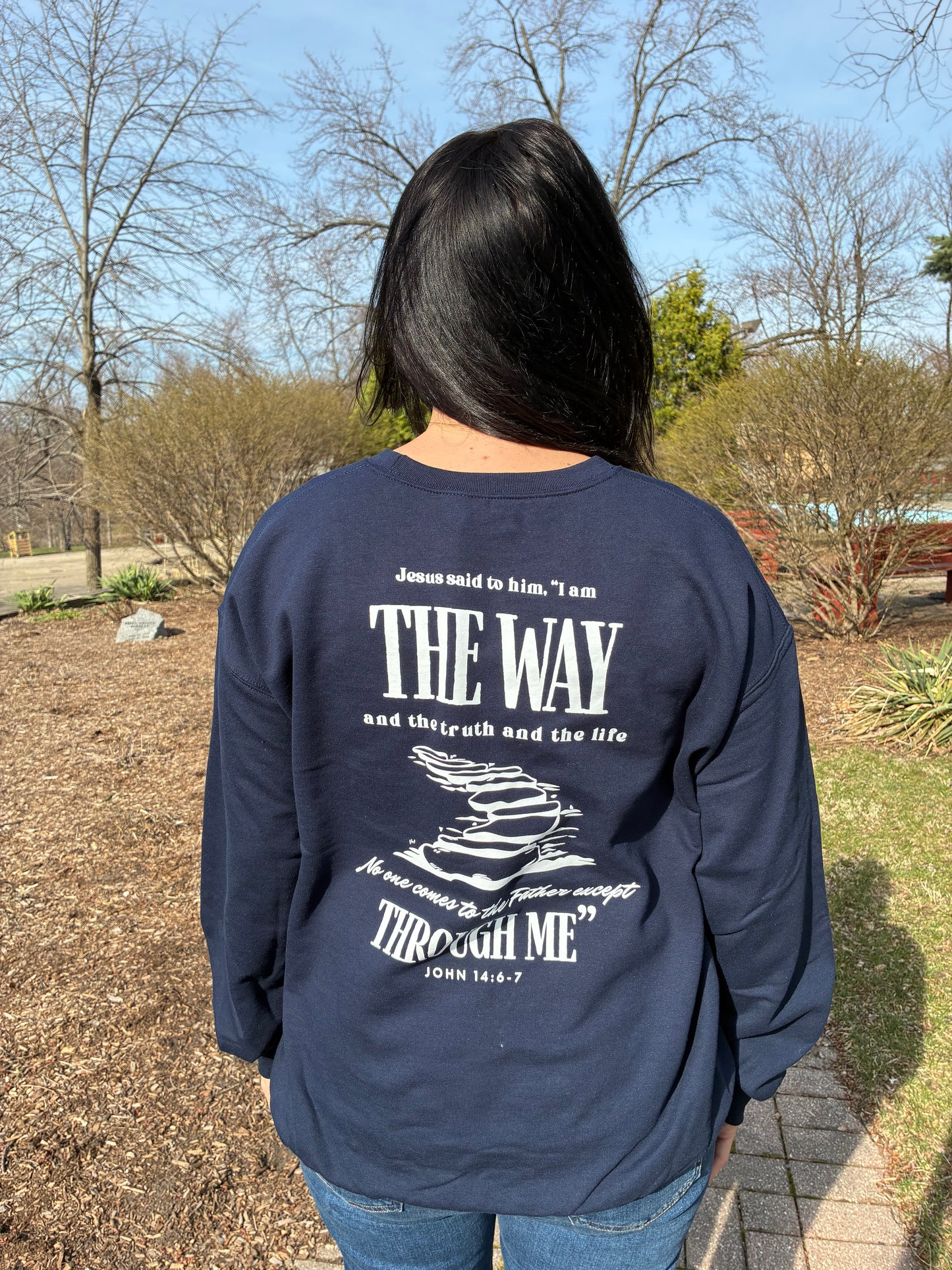 “John 14:6-7” crewneck