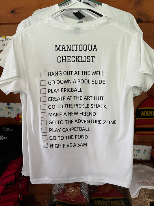 Manitoqua Checklist T-Shirt