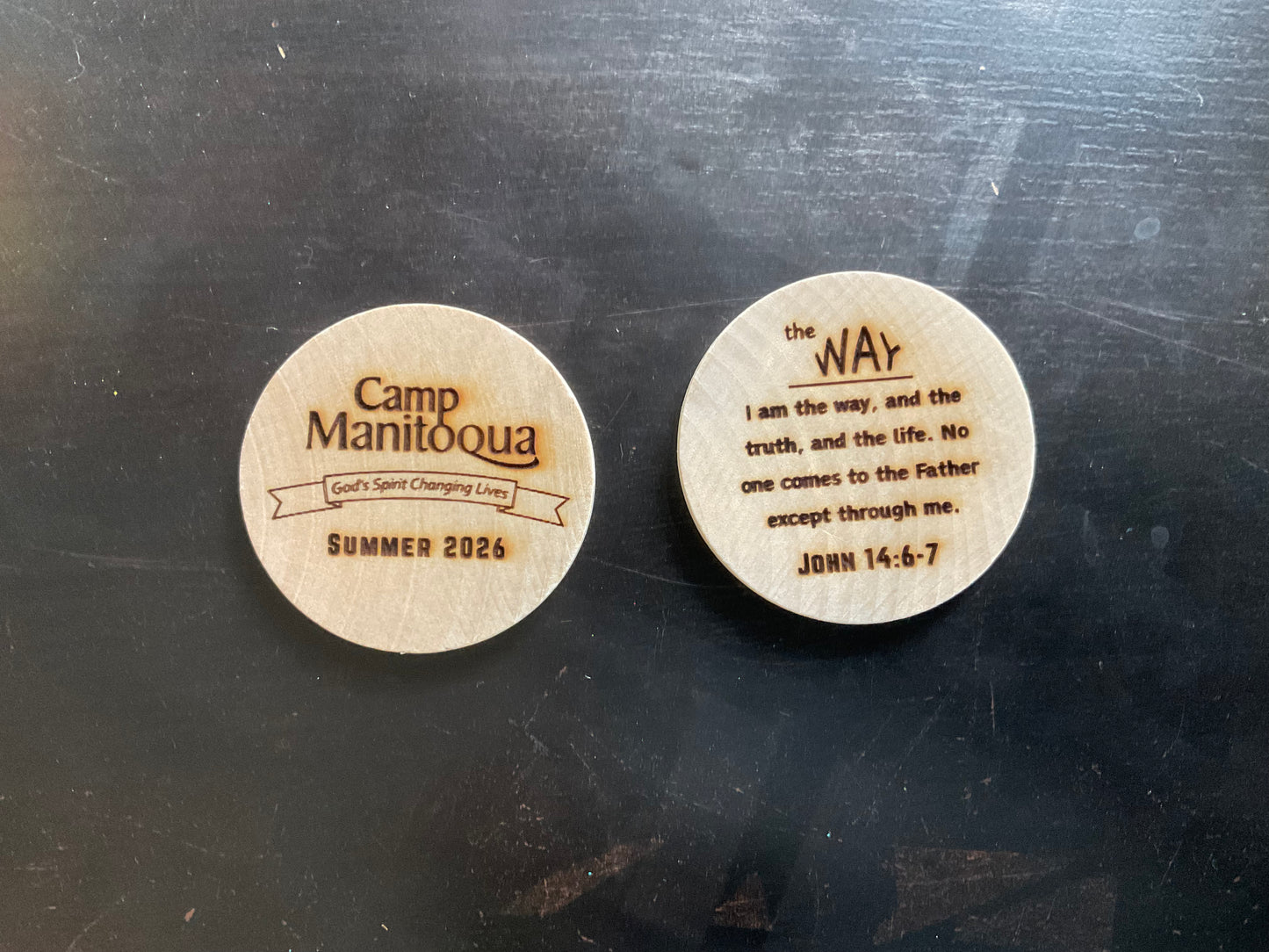 Manitoqua Wooden Token